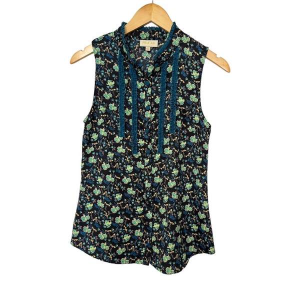 ModCloth Floral Sleeveless Blouse—S - Picture 1 of 9